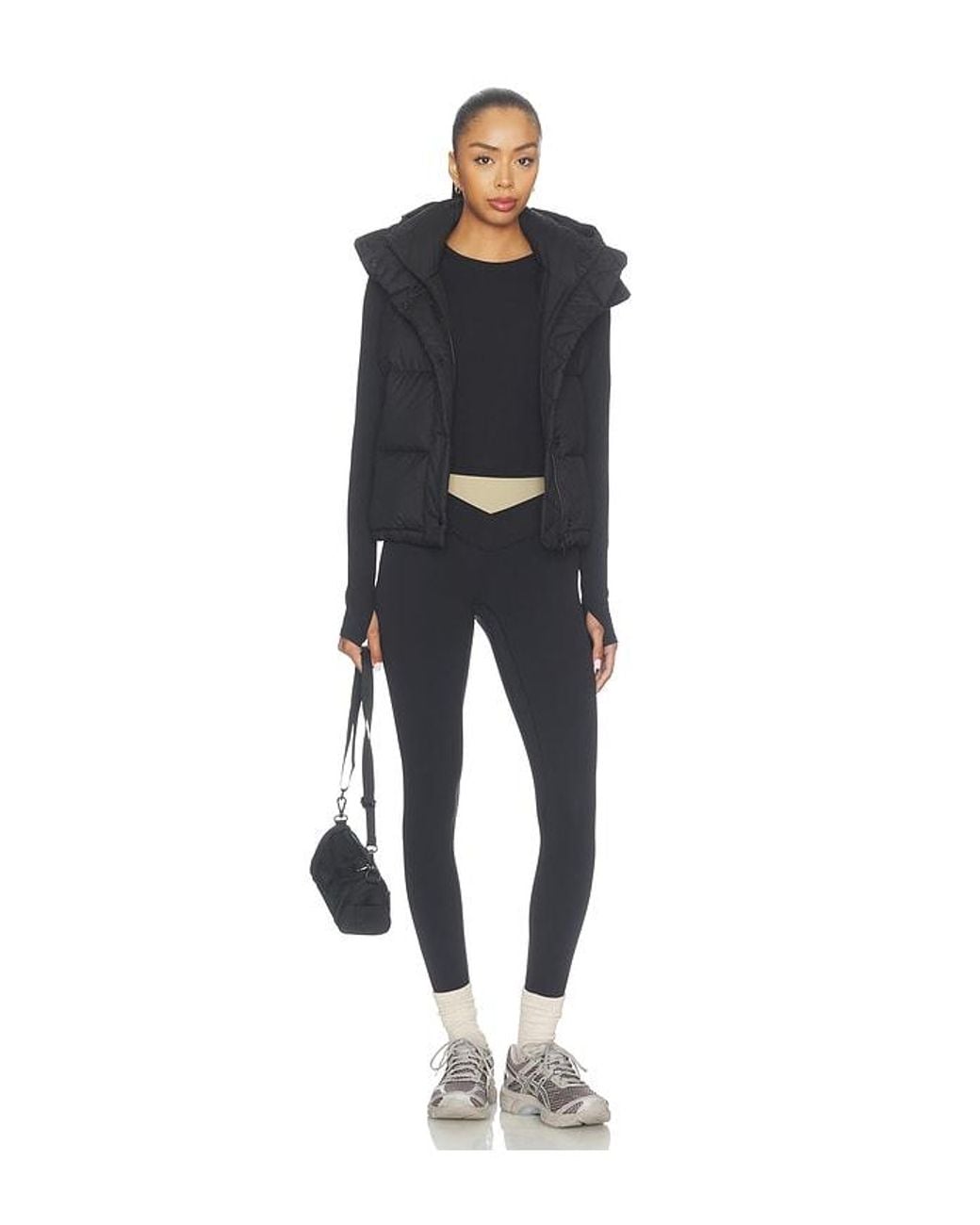 lululemon athletica Black Wunder Puff Cropped Vest