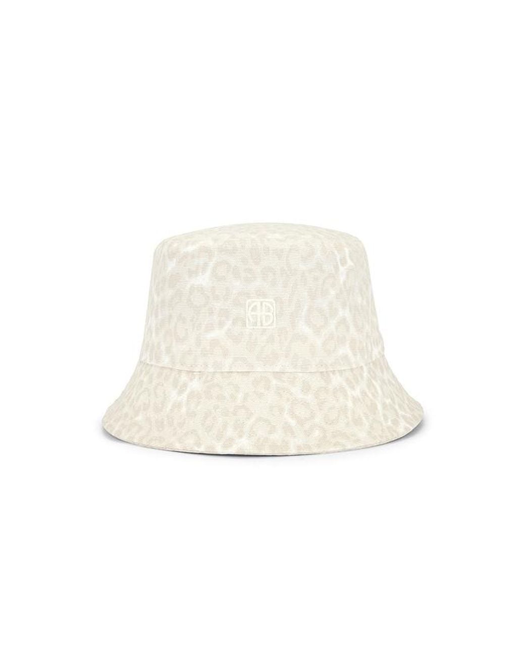 Anine Bing White Nicks Bucket Hat