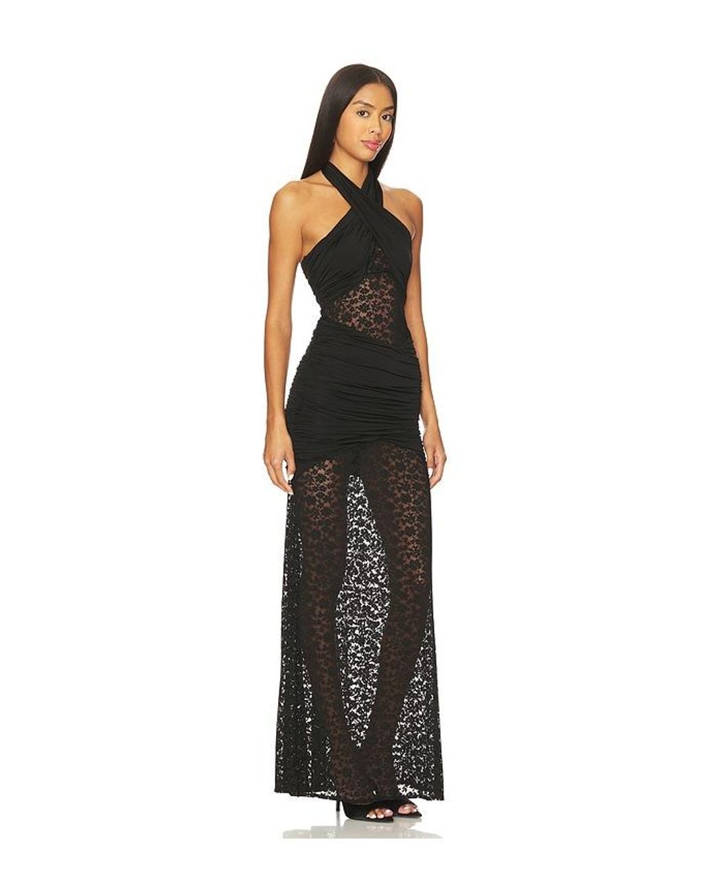 Lovers + Friends Black Sachi Gown
