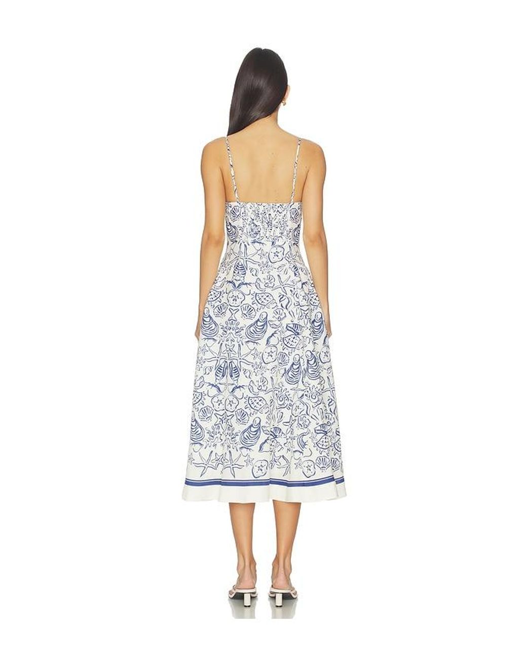 Jonathan Simkhai White Analise Bustier Midi Dress