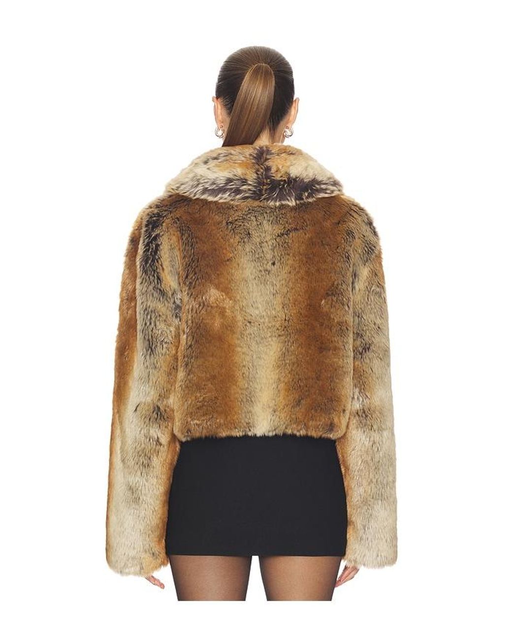 Lovers + Friends Brown Cropped Ernie Coat
