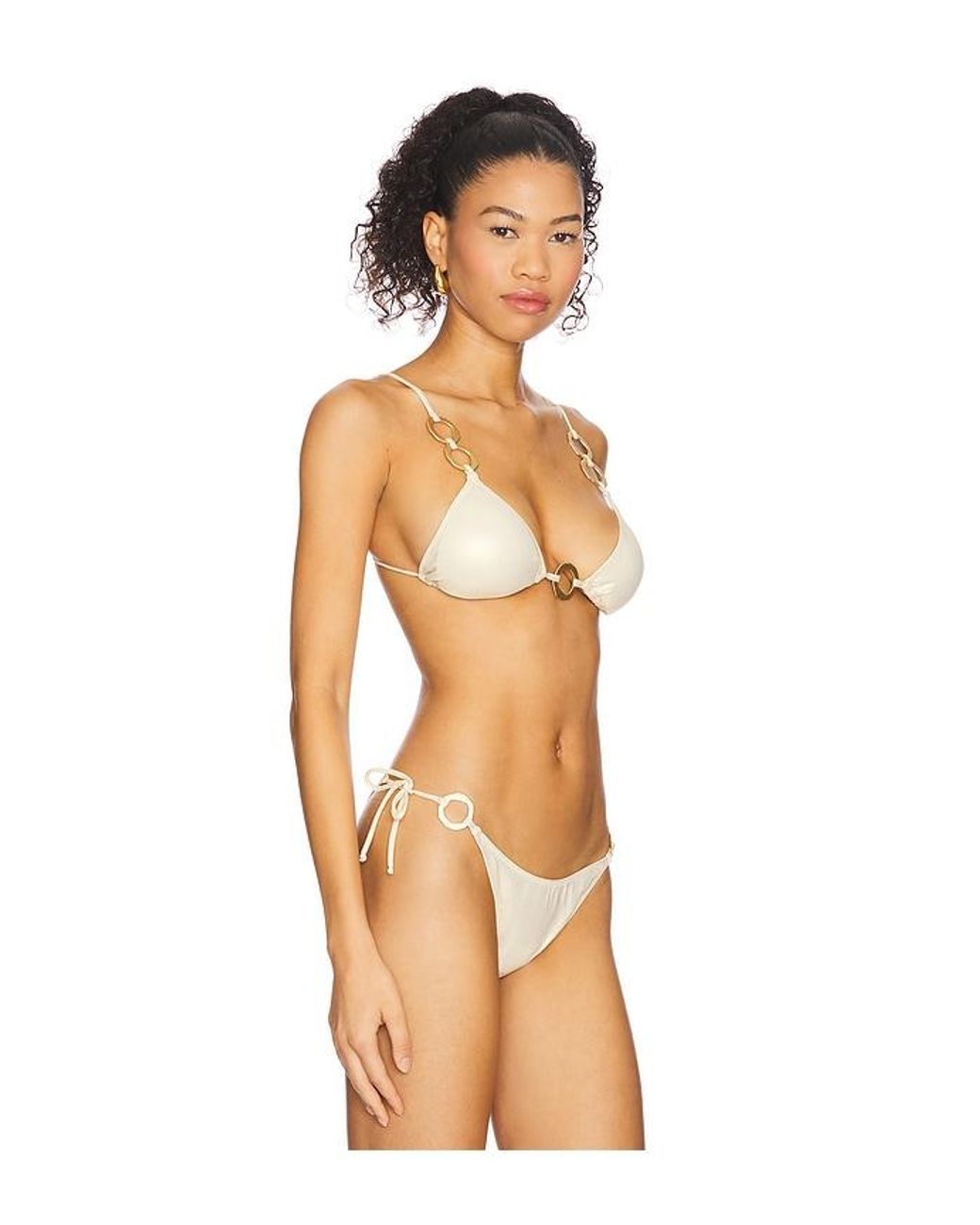 YELLOW THE LABEL Multicolor Willow Ring Bikini Top