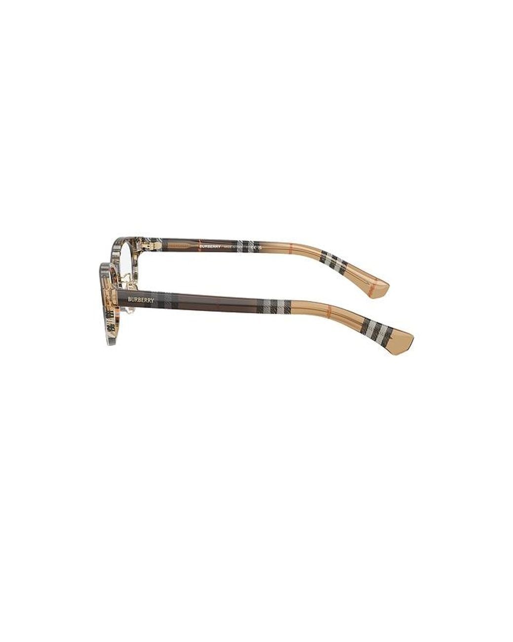 Burberry Brown Rectangular Eyeglasses