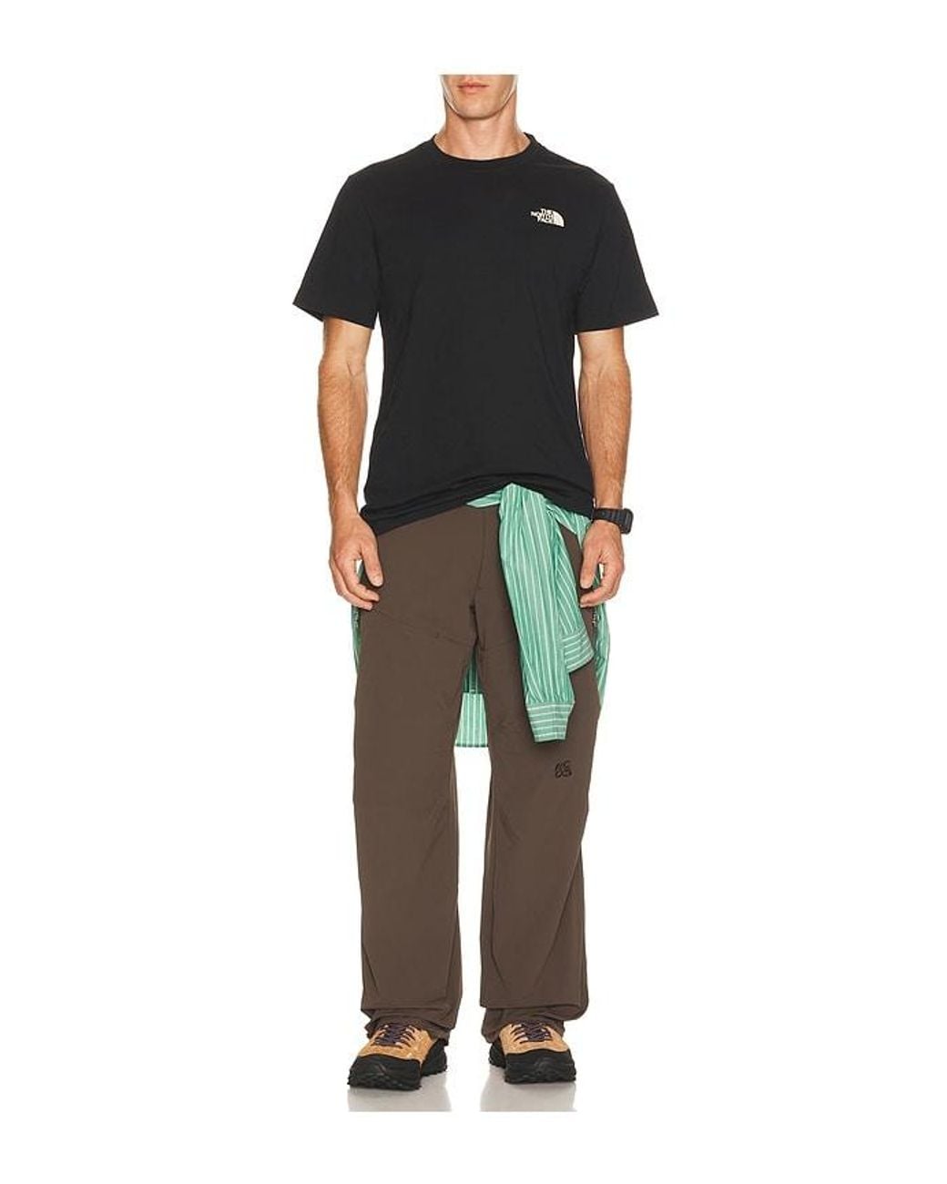 The North Face Black Never Stop Postcard Regular Short Sleeve Tee for men