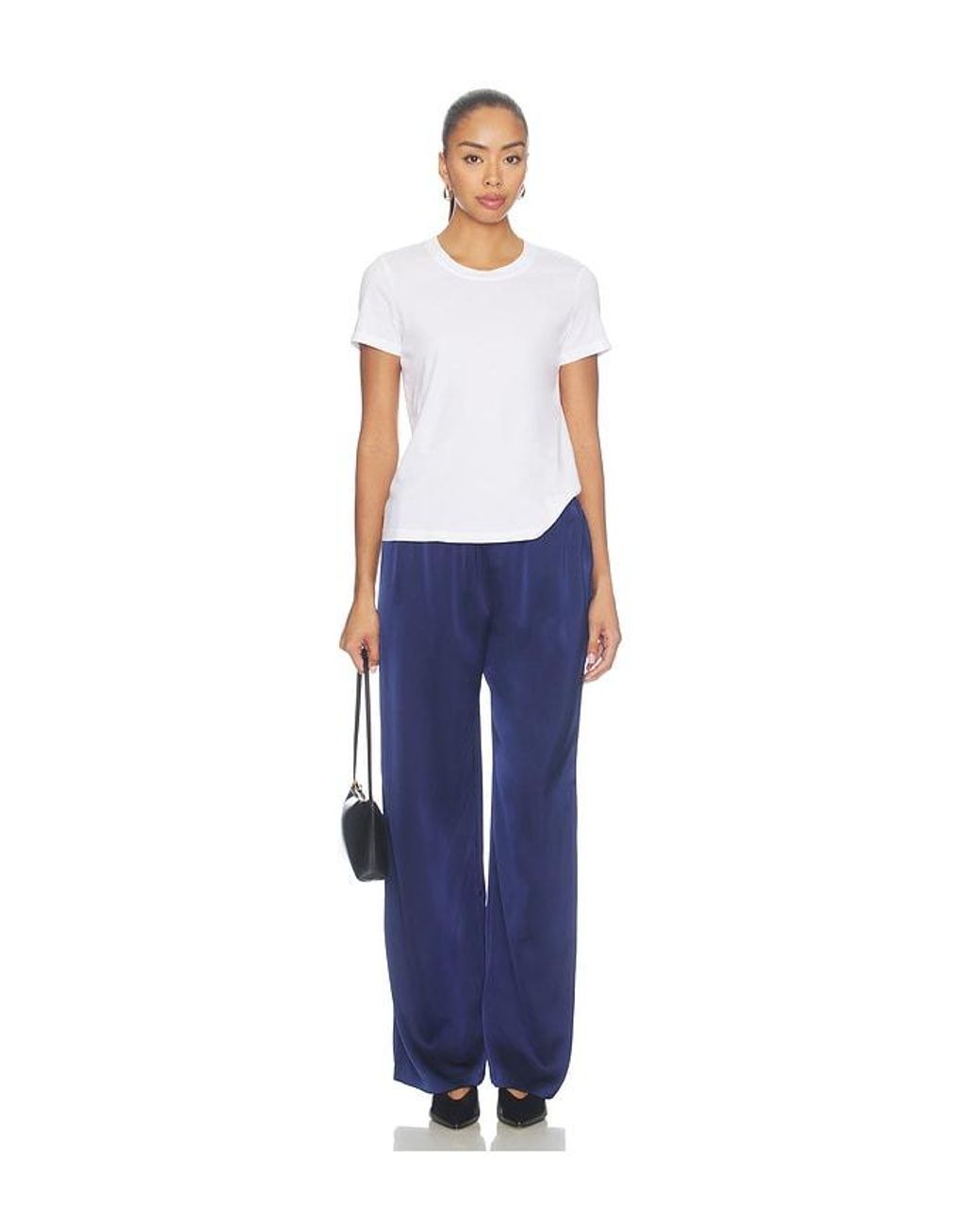 Lovers + Friends Blue Alette Satin Pants
