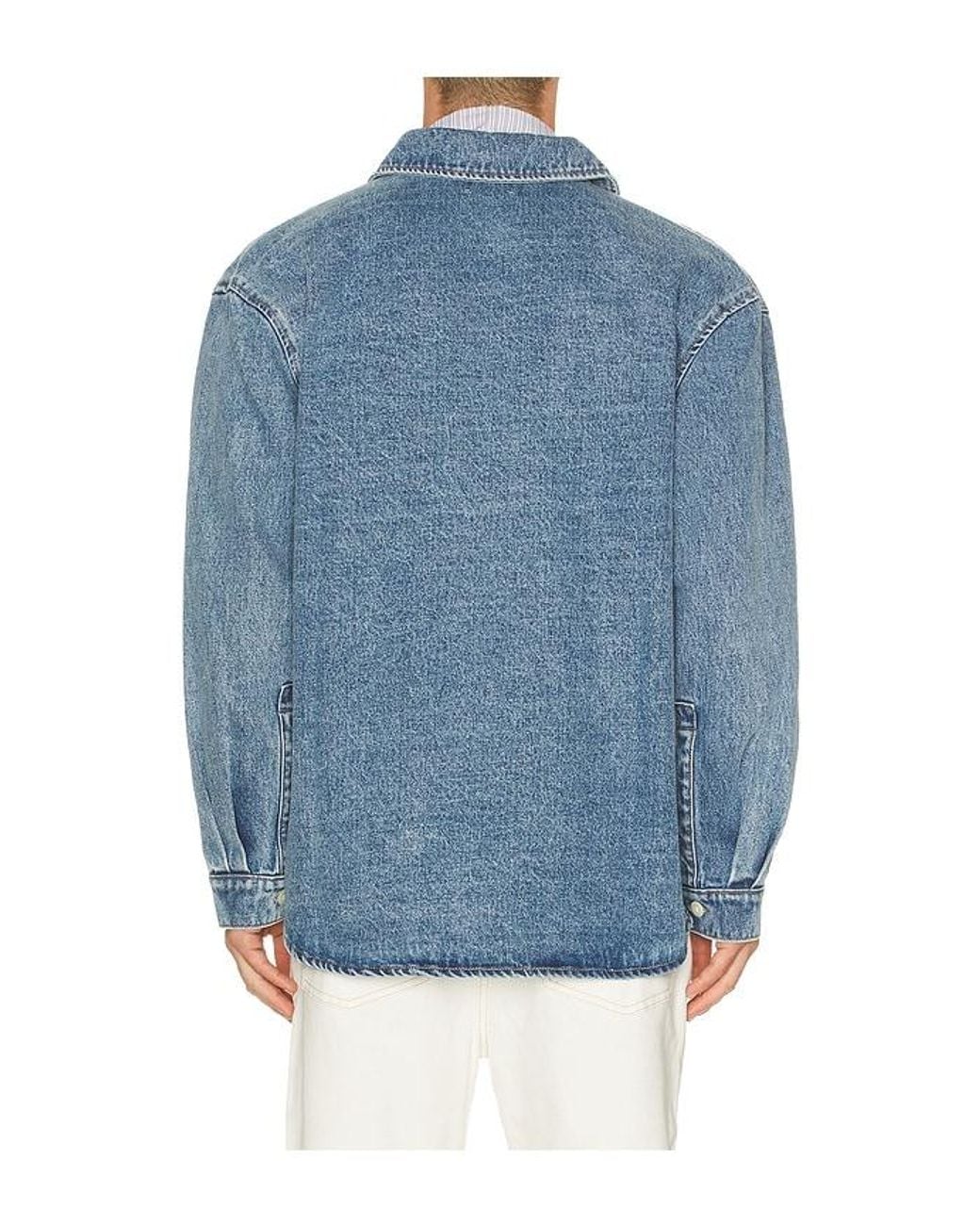KROST Blue Oversized Denim Shirt for men