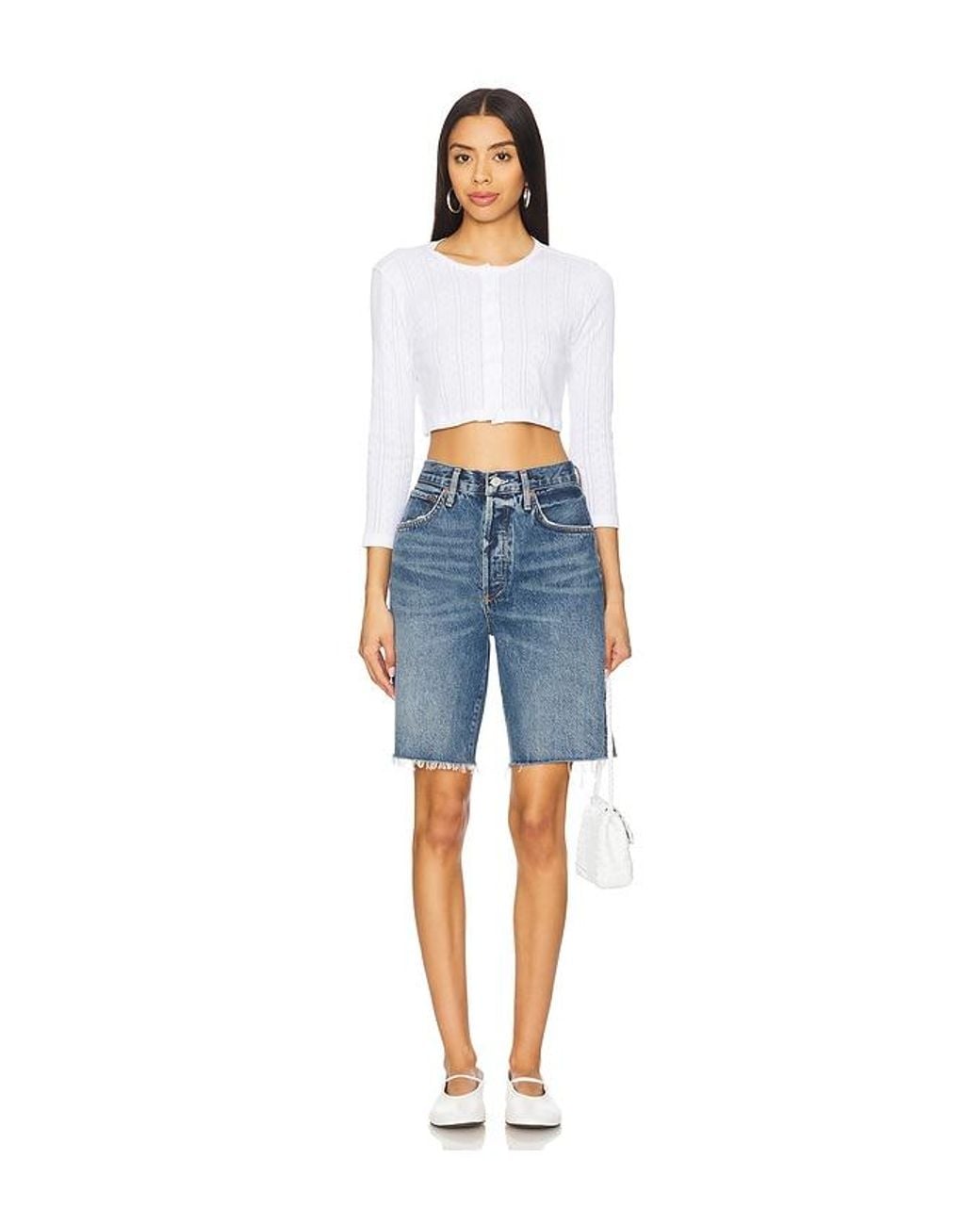 Agolde Blue 90's Short