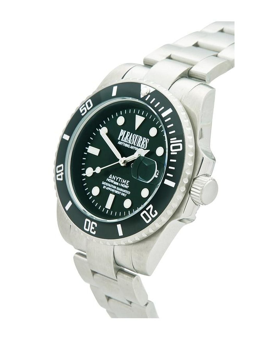 Pleasures Black Anytime Watch for men