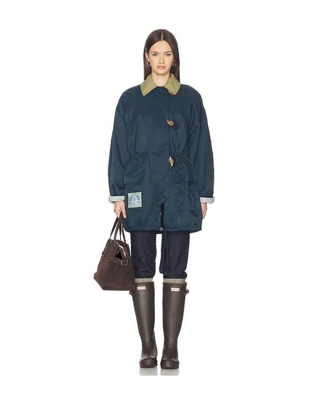 Free People Blue X We The Free Captains Jacket
