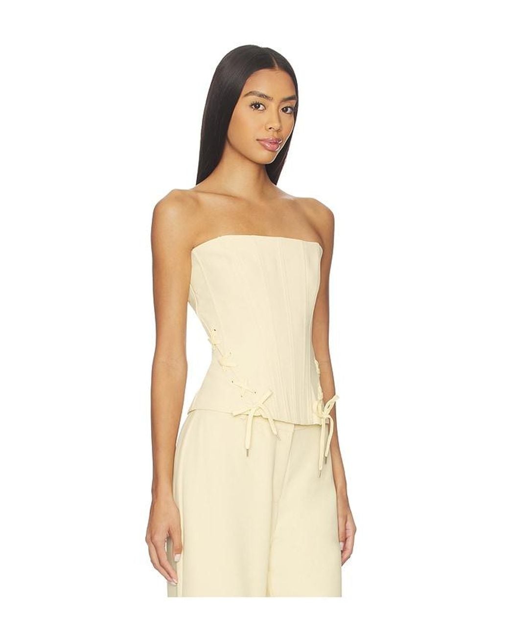 Amanda Uprichard Natural Hathaway Top