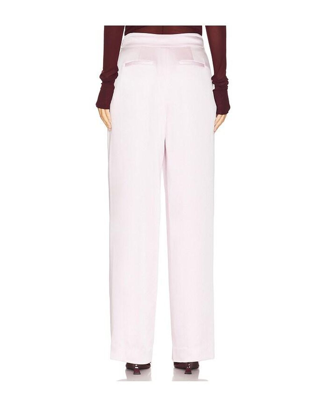 Jonathan Simkhai White Kyra Wide Leg Pant