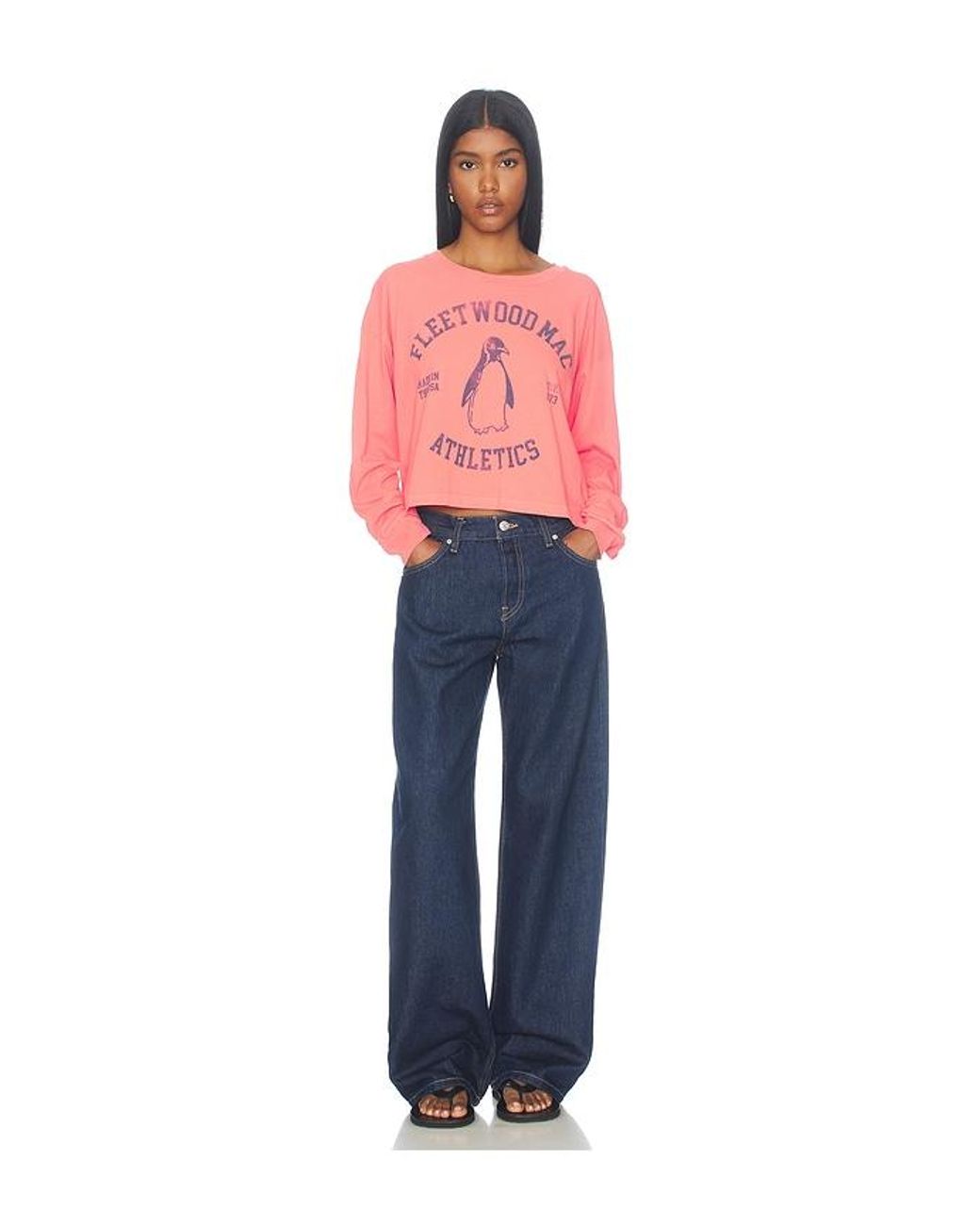 Daydreamer Red Fleetwood Mac Sporty Meet & Greet Long Sleeve Top