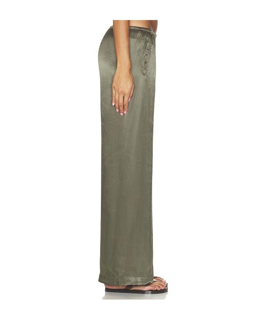 Bobi Green Wide Leg Pants