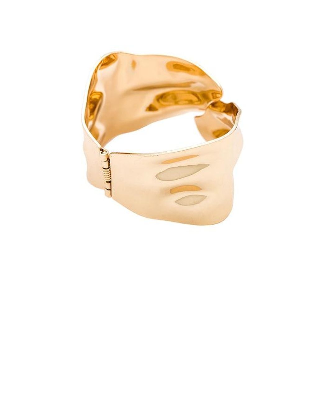 Ettika Metallic Abstract Textured Cuff Bracelet