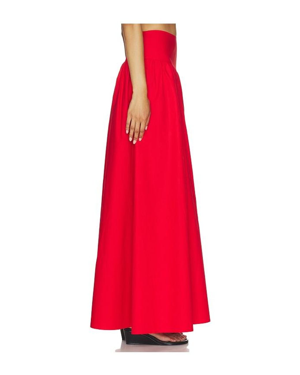 Susana Monaco Red Drop Waist Skirt