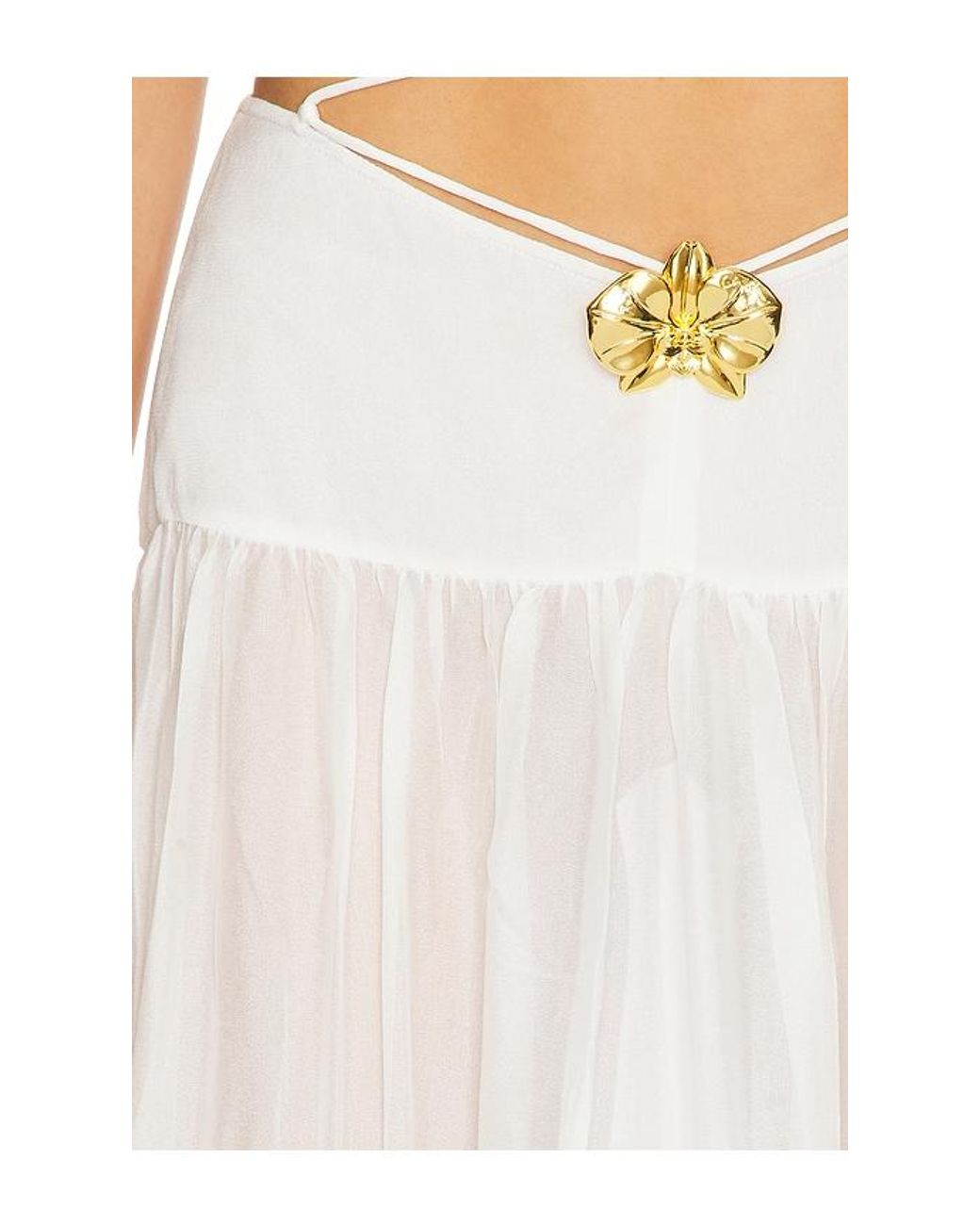 Cin Cin White Song Orchid Skirt