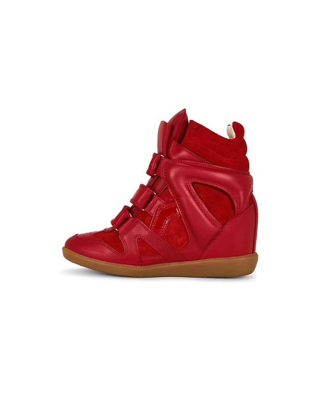 Isabel Marant Red Bekett Ring Sneaker