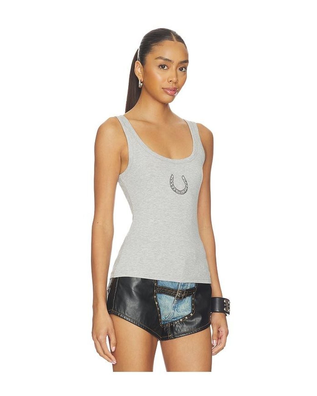 Urban Outfitters Blue X Revolve Horseshoe Tank Top