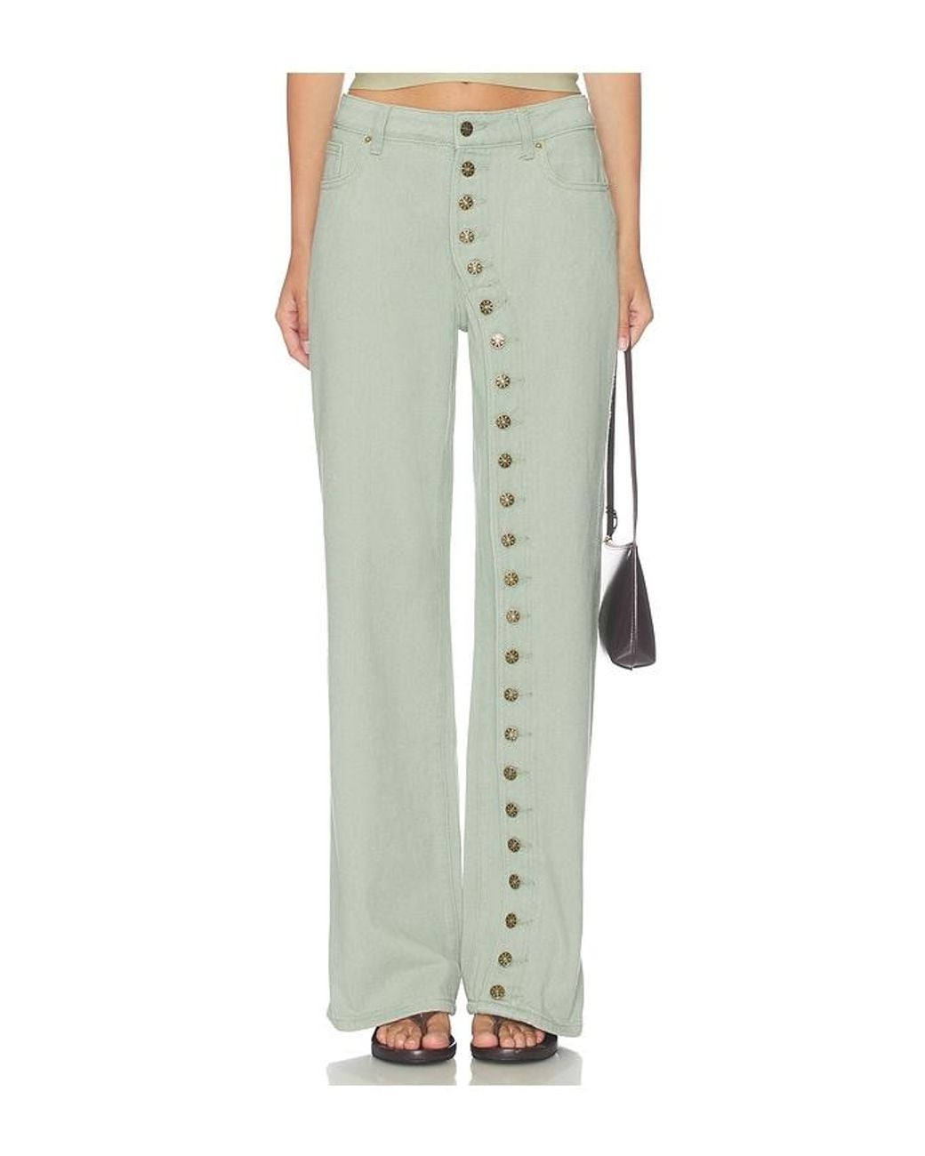 Lioness Green Penny Jeans