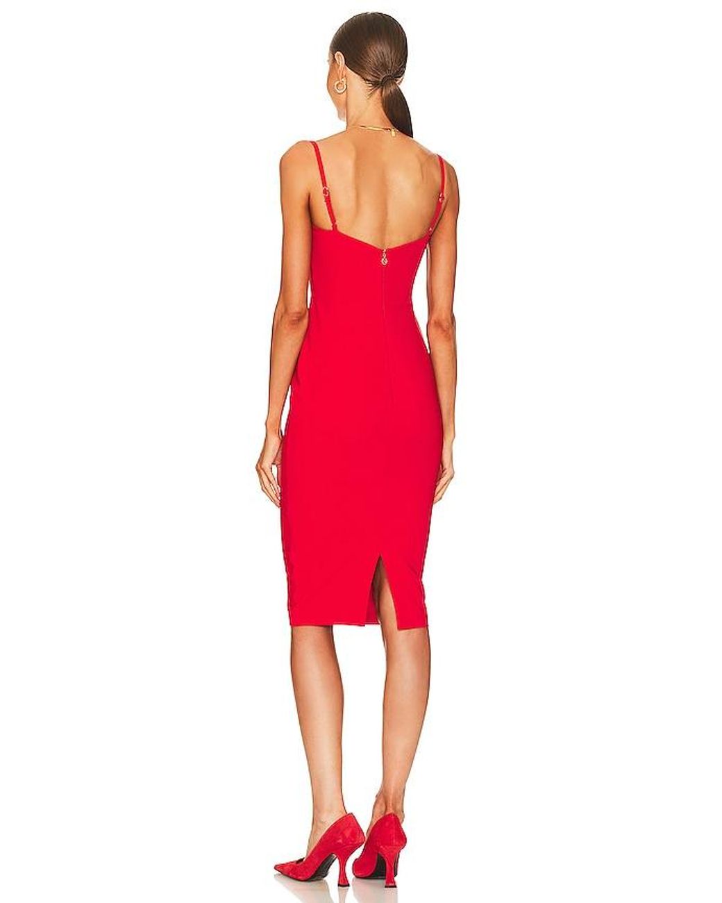 Nookie Red Allure Midi Dress