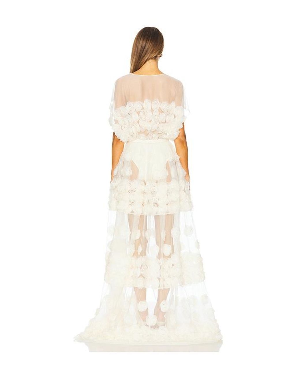 Norma Kamali Natural Super Os Sleeveless Bf Flared Gown