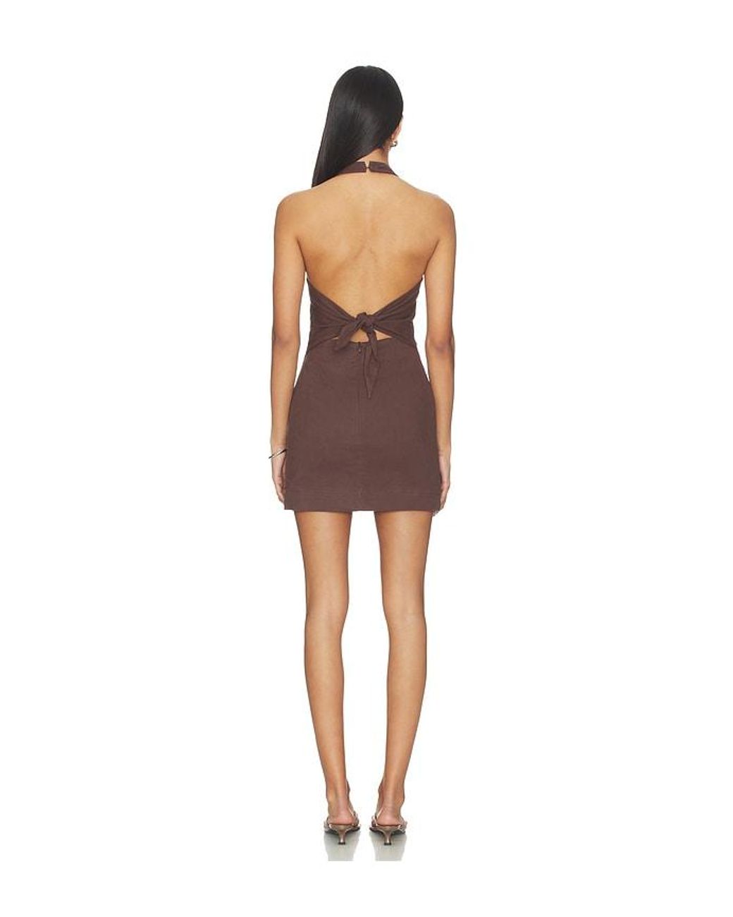 Line & Dot Brown X Revolve Talie Mini Dress