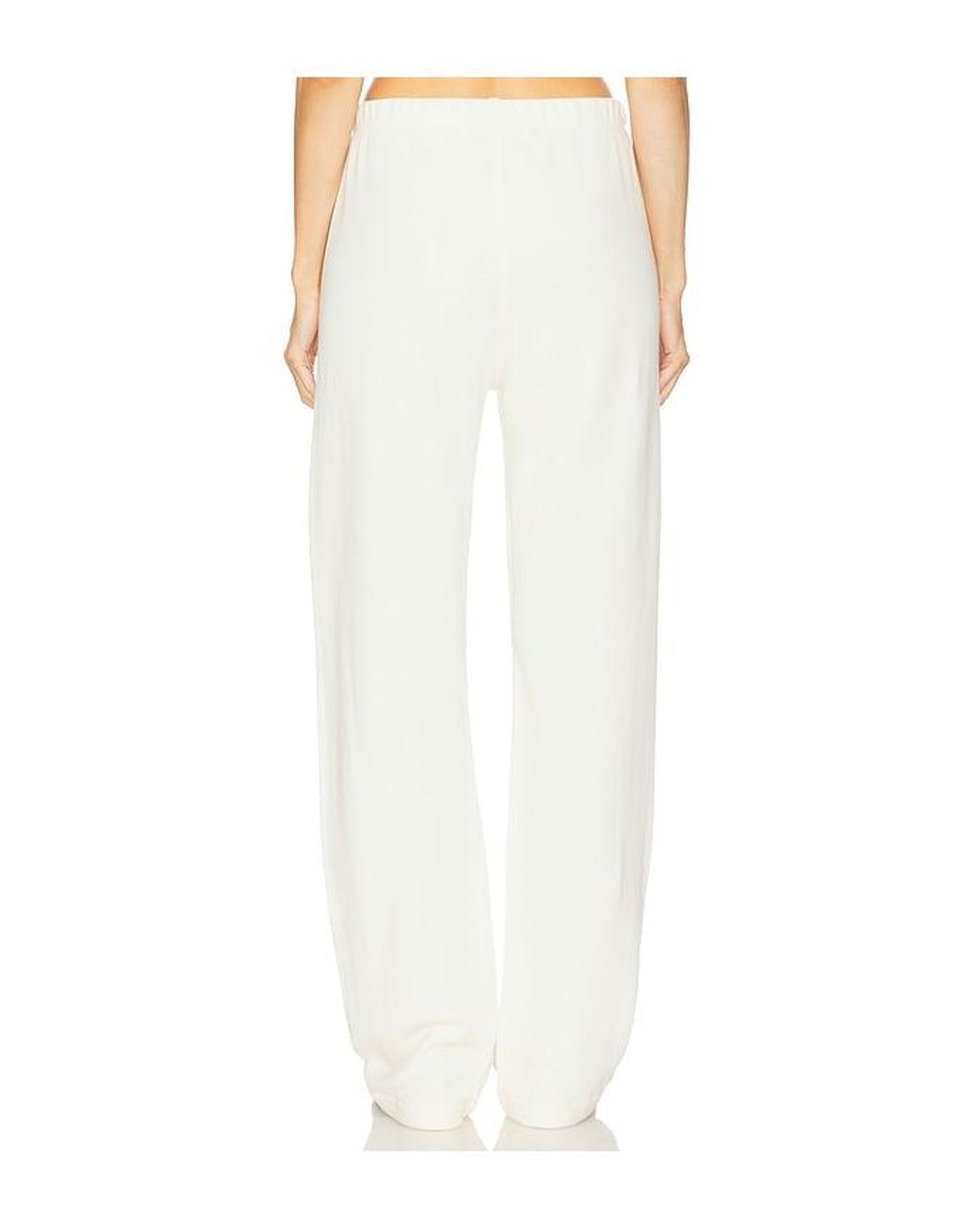 ÉTERNE White Straight Leg Sweatpant