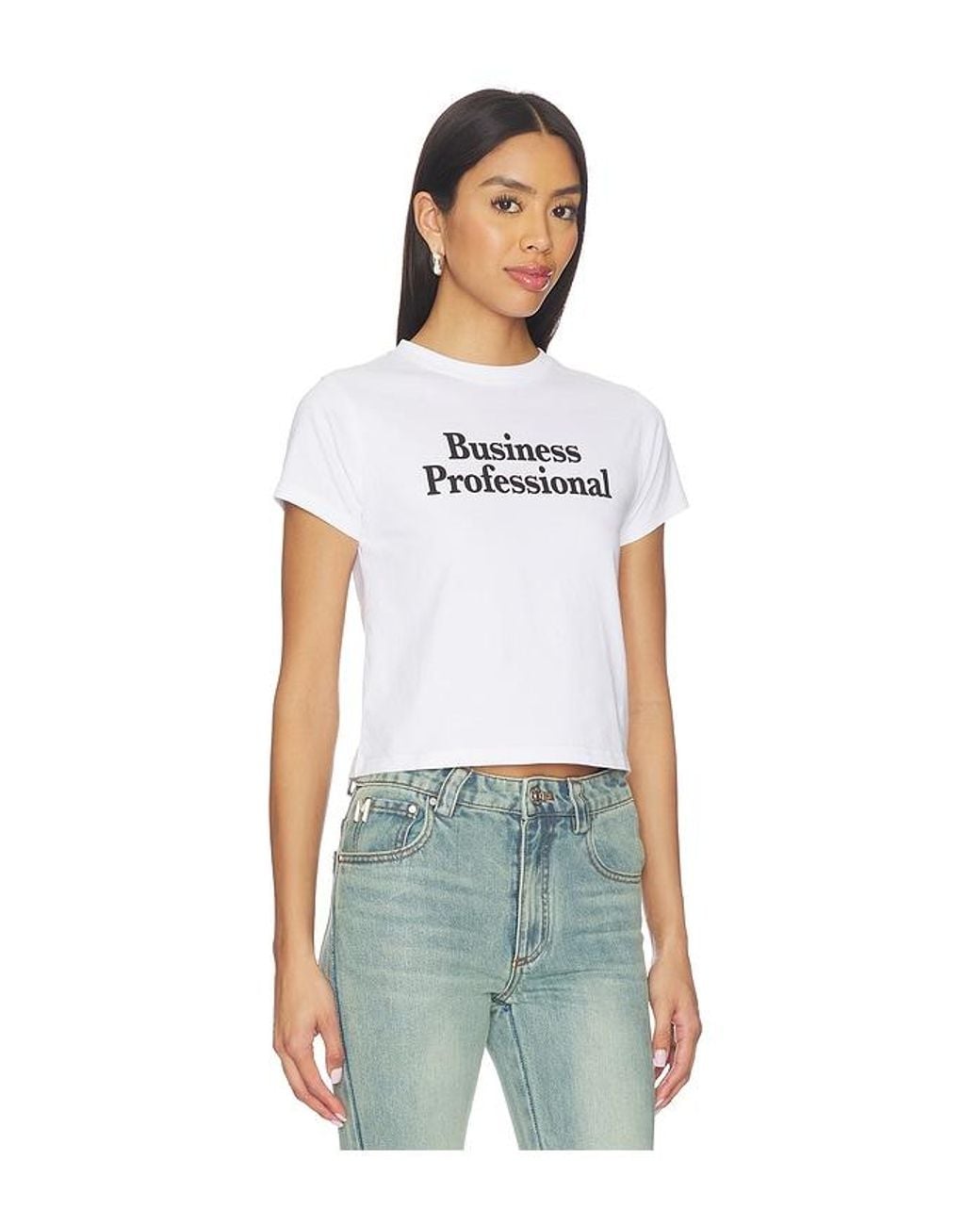 GUIZIO White X Revolve Business Professional Tee