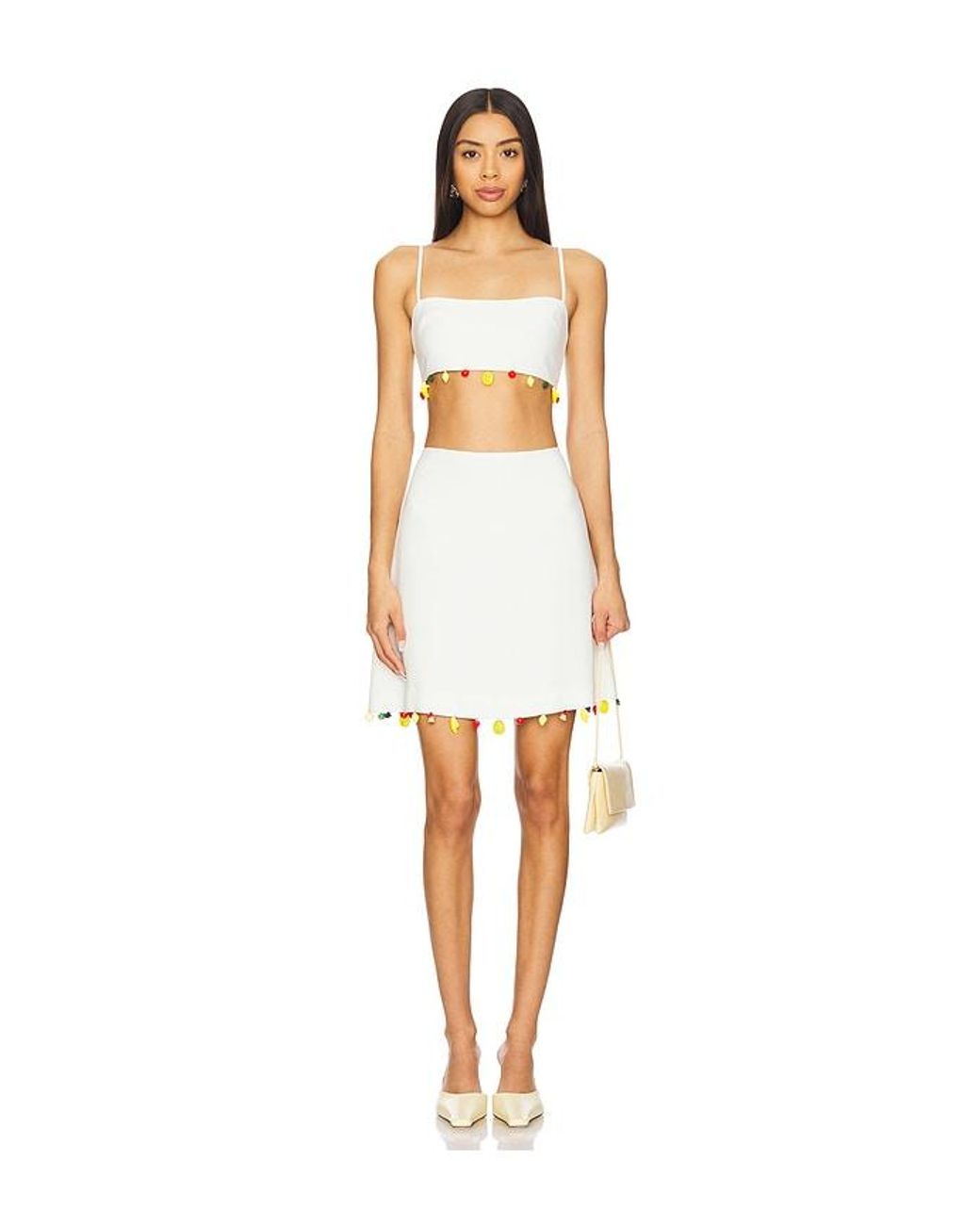 Tyler McGillivary White Mira Skirt