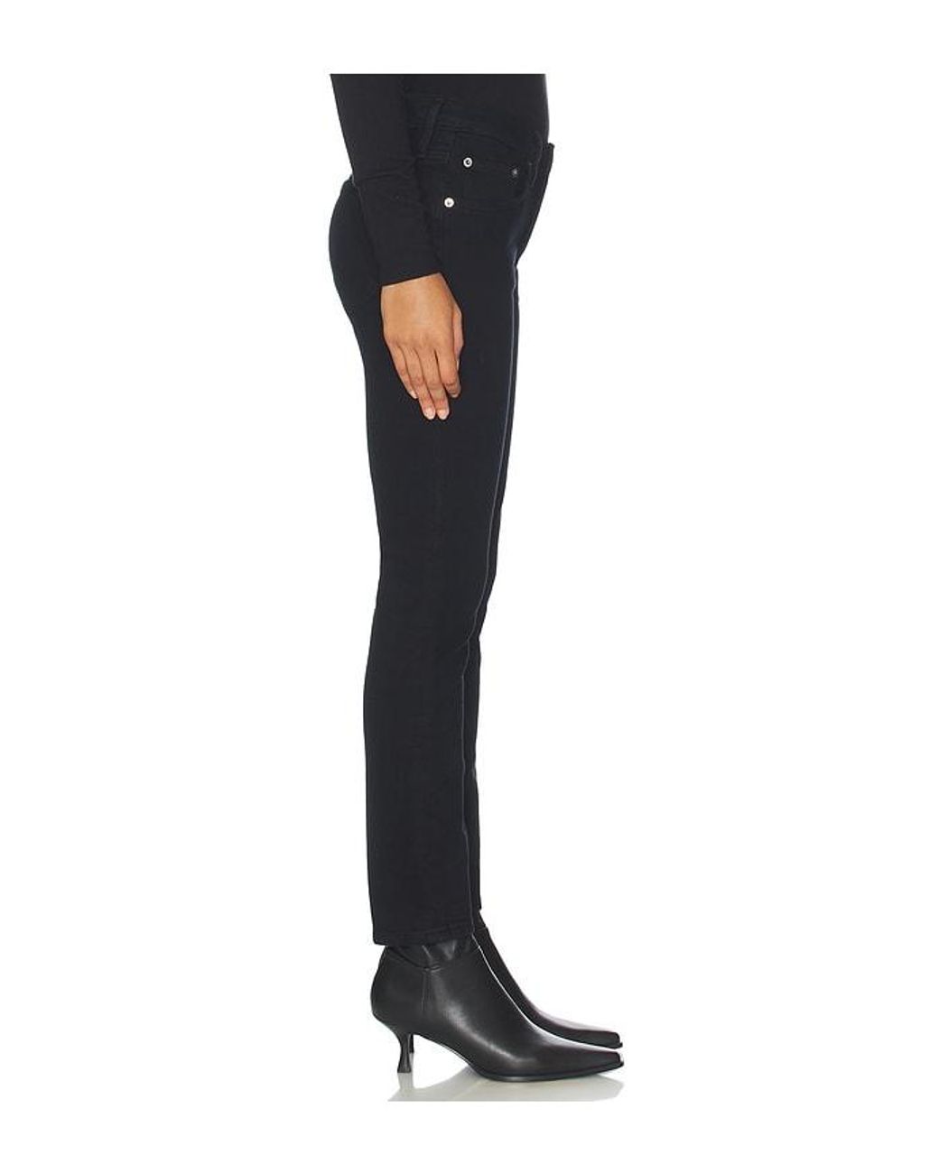 Agolde Blue Cocktail Low Rise Ankle Slim Jeans