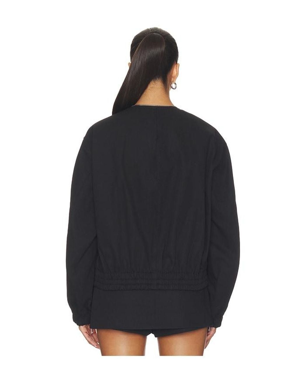 Alexander Wang Blue Coaches Jacket With Continuous Loop Zipper