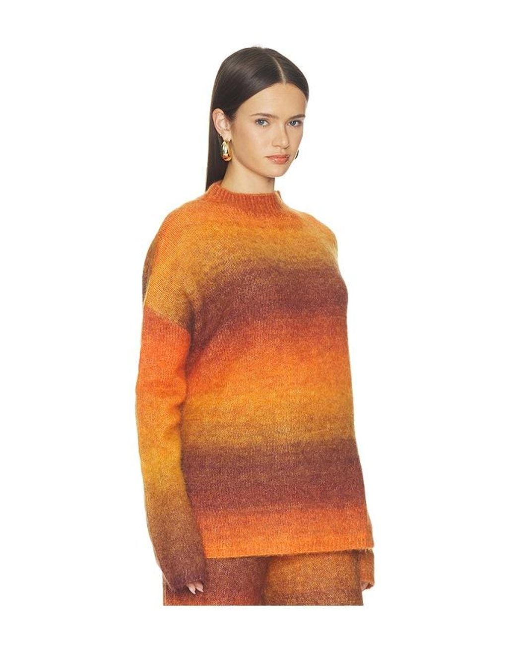 Cult Gaia Orange Calandra Pullover