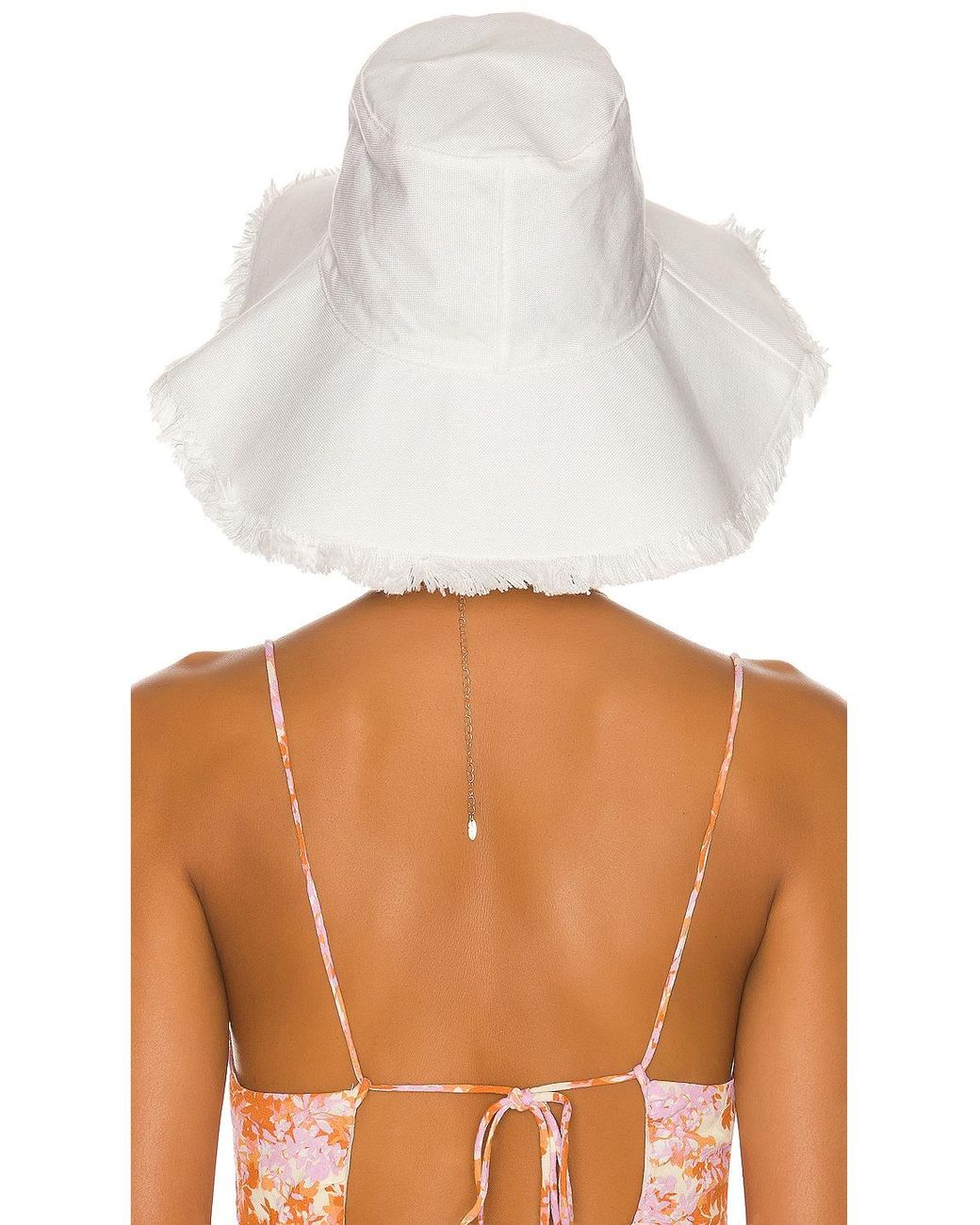 Hat Attack Canvas Packable Hat in White 