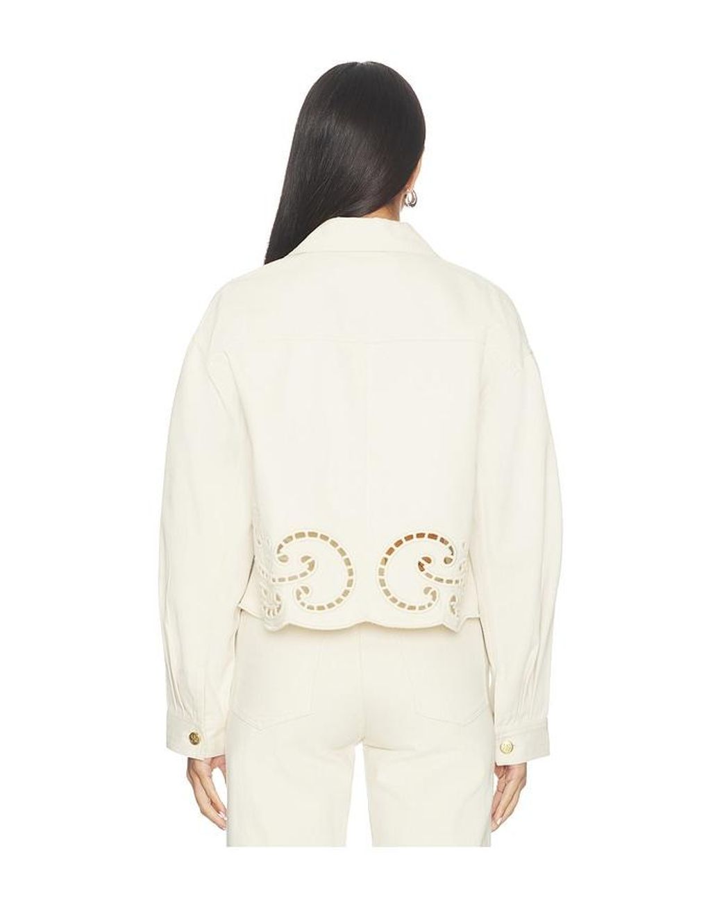 Ulla Johnson White The Bobbi Jacket With Eyelet