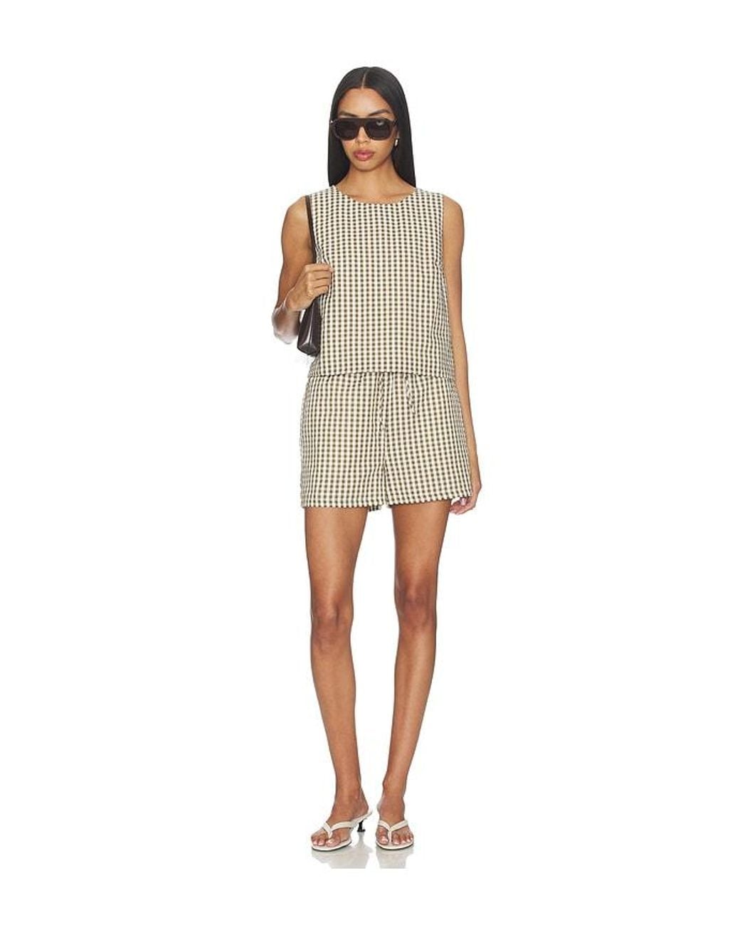 Sanctuary Multicolor Better Days Gingham Shell