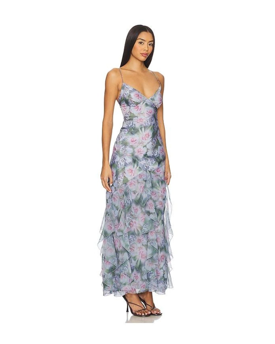 For Love & Lemons White Elea Maxi Dress