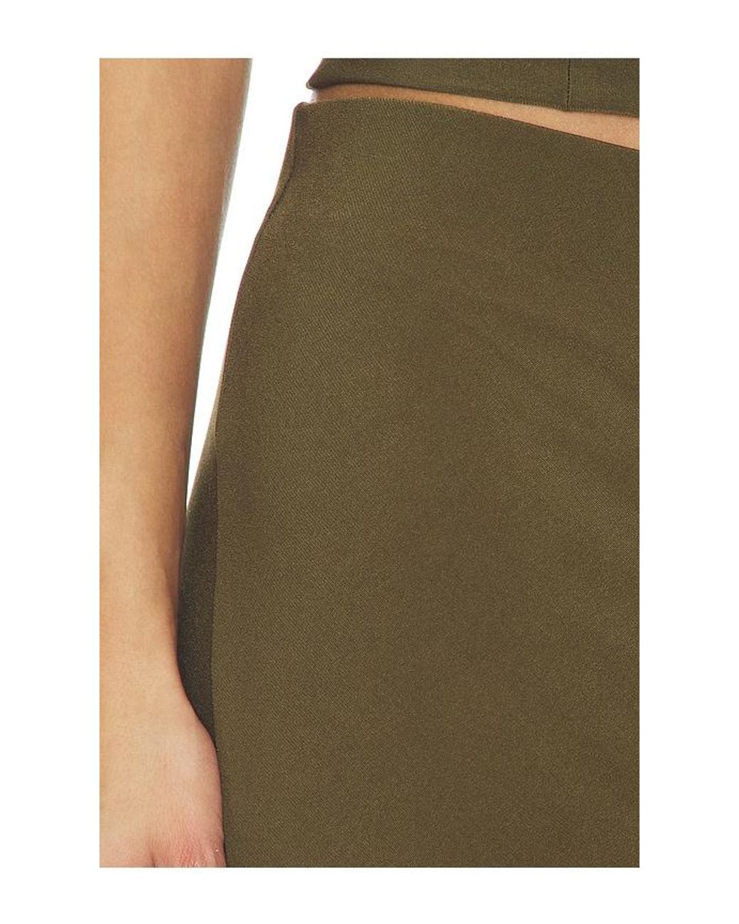 Bella Venice Green X Revolve Jessie Slip Skirt