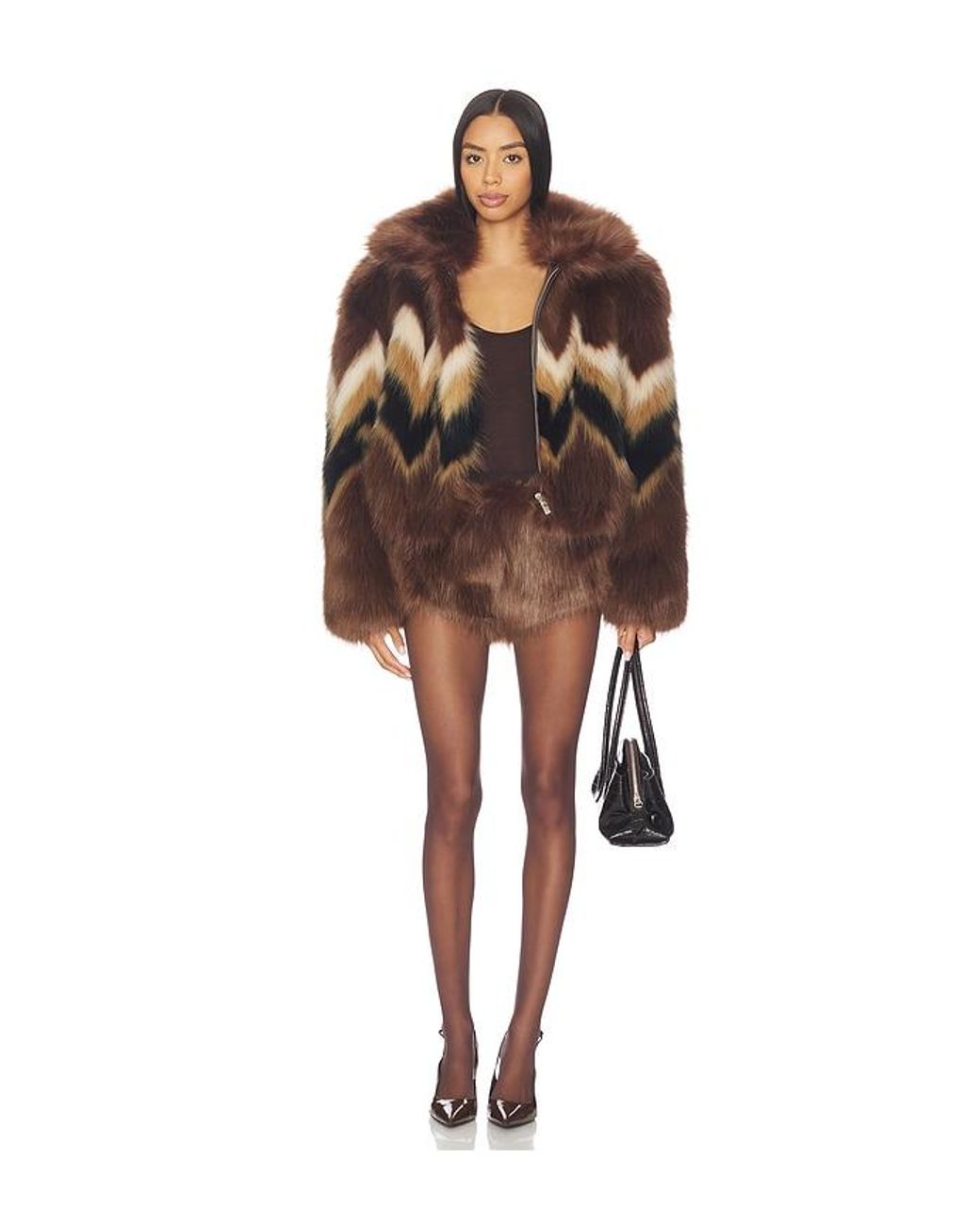 retroféte Brown Arista Shorts