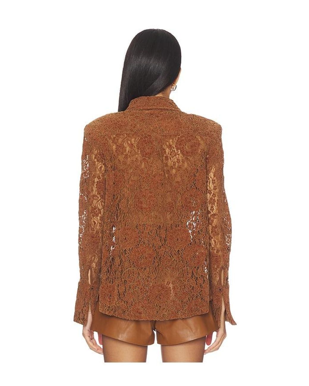 NonChalant Label Brown Eliza Top
