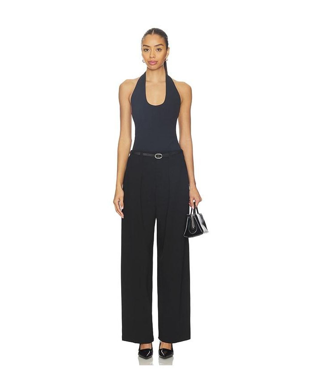 Pistola Black Eden Pleated Ponte Trouser