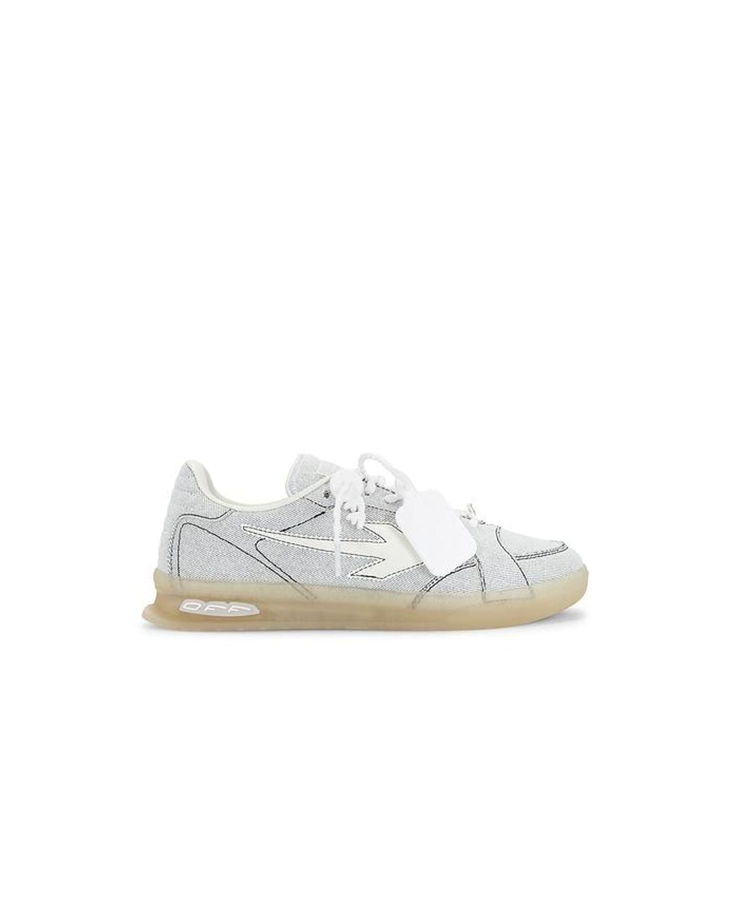 Off-White c/o Virgil Abloh White Denim End Of Play Sneakers for men