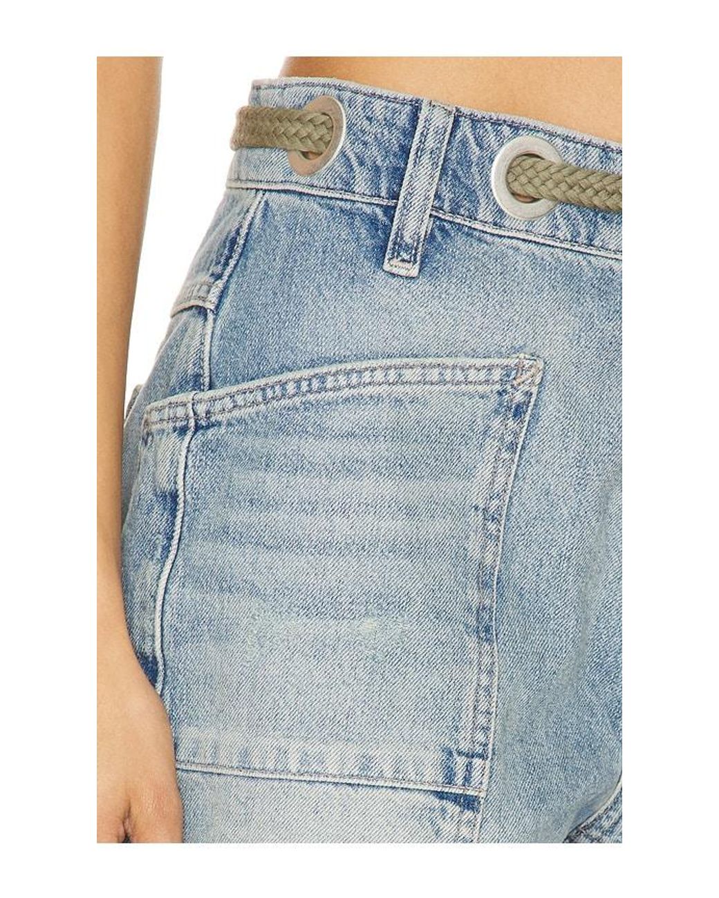 Free People Blue X We The Free Moxie Shorts