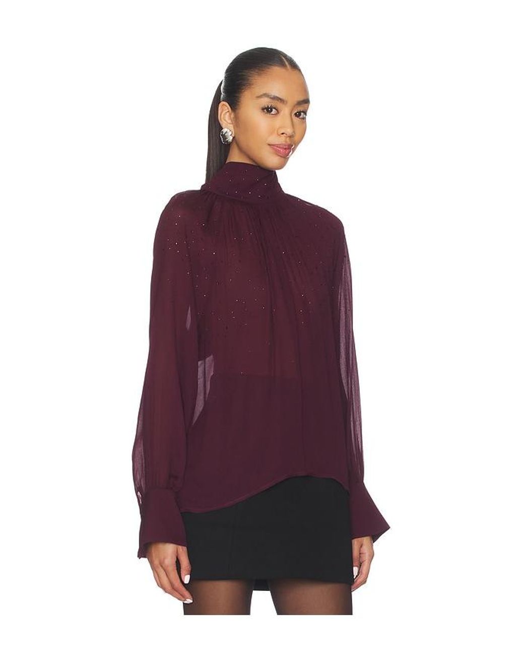 Generation Love Purple Noor Crystal Blouse