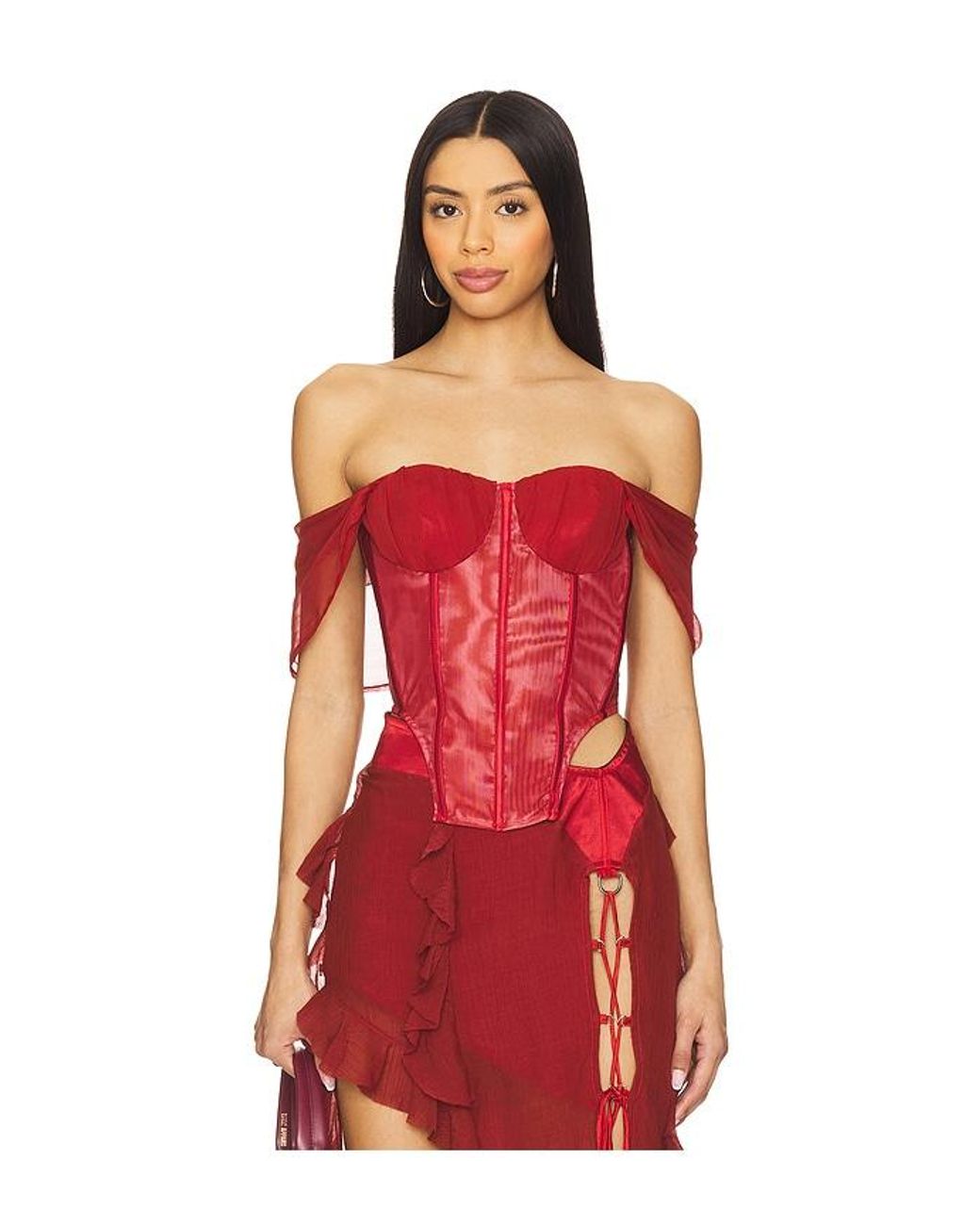 AMOR MIA Red Assassin Corset Top