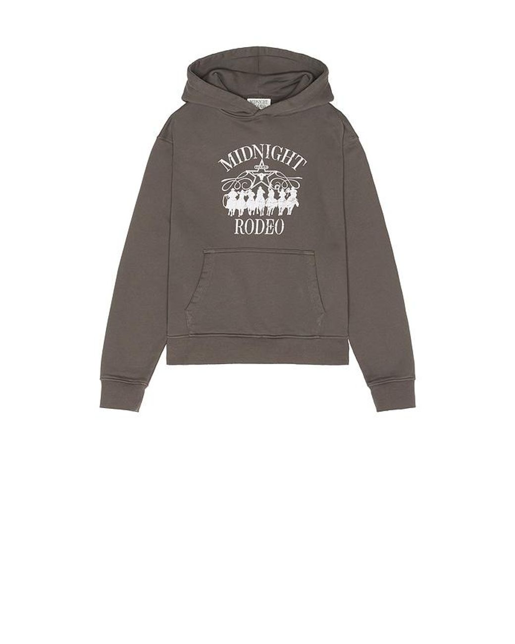 MIDNIGHT RODEO Gray Western Hoodie for men