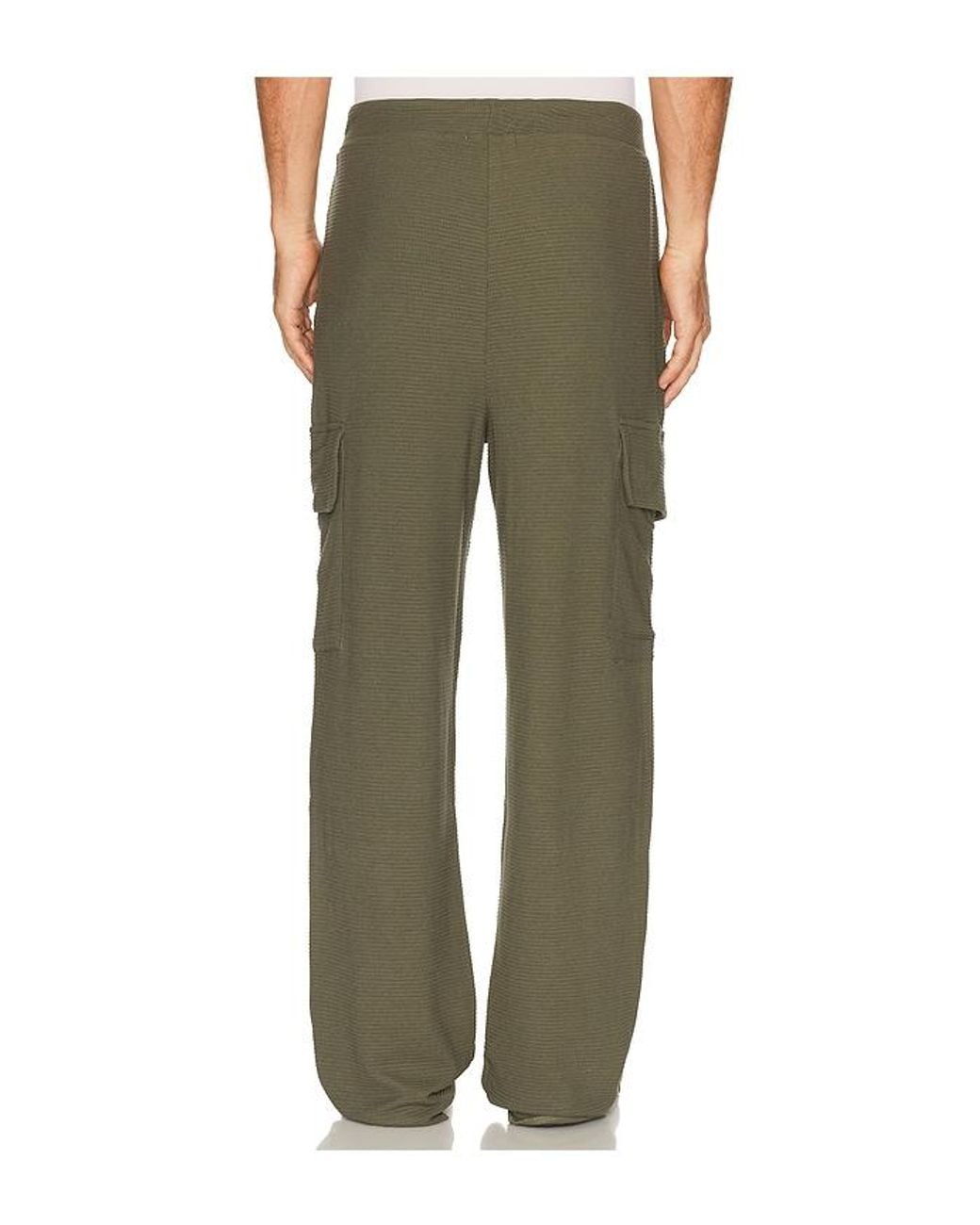 KROST Green Waffle Cargo Pant for men