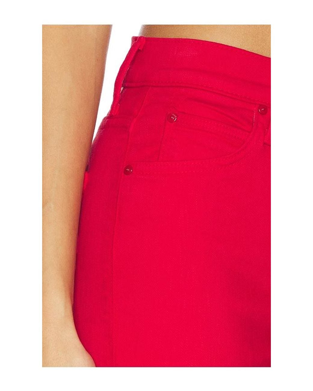 Mother Red The Kick It Jeans