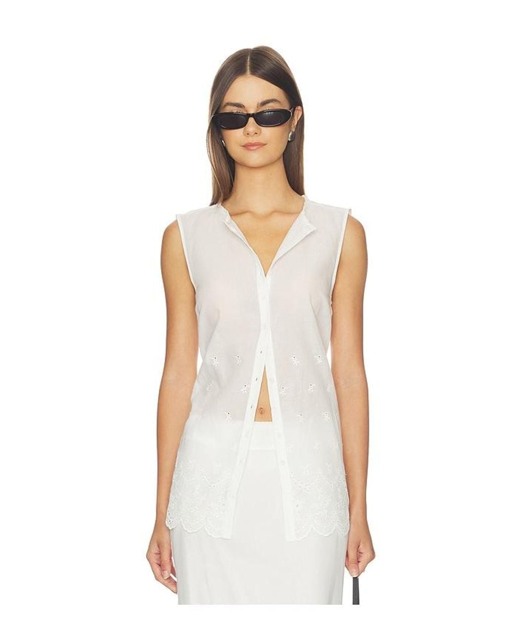 Elodie the Label White Giselle Top