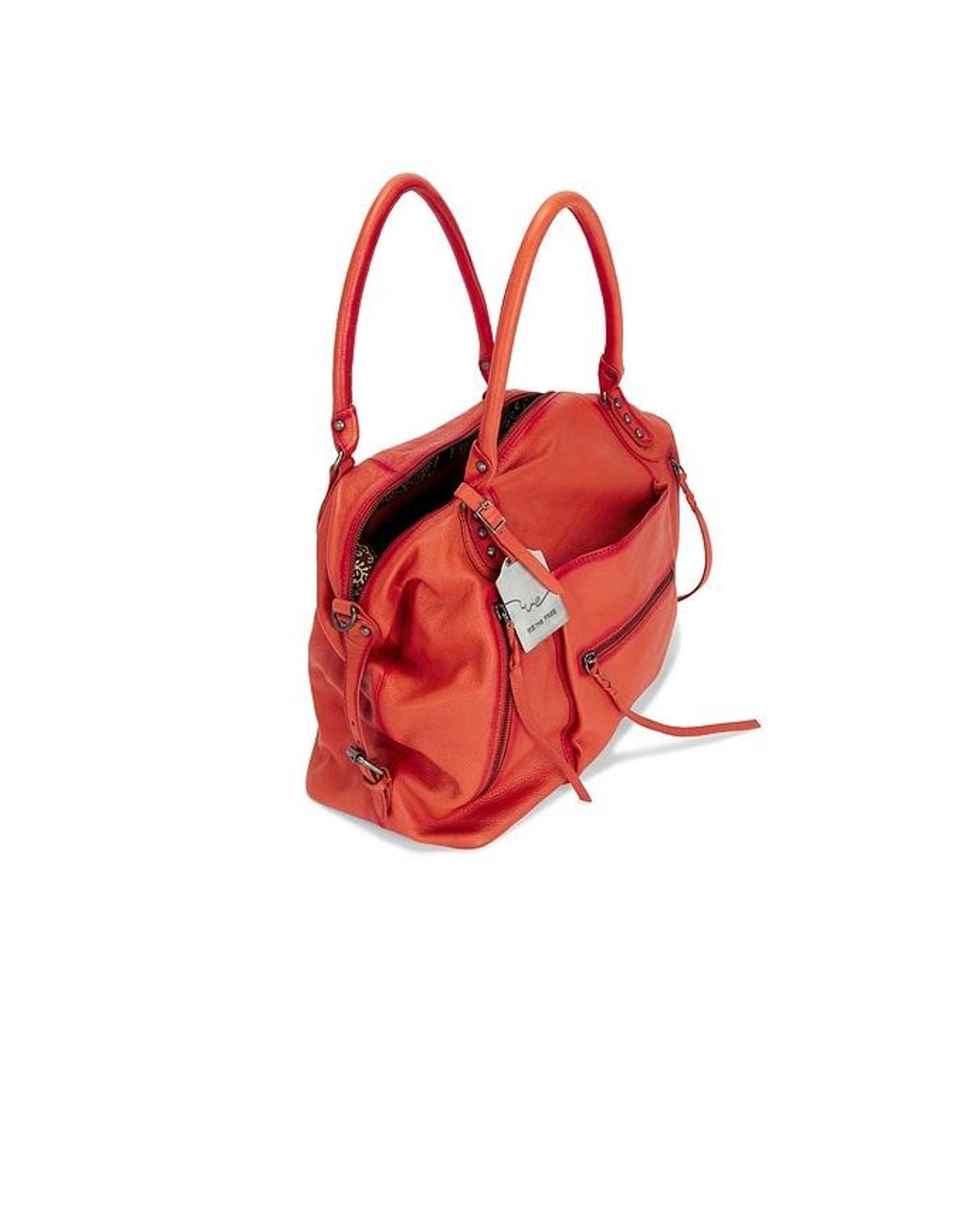 Free People Red Emerson Tote Bag