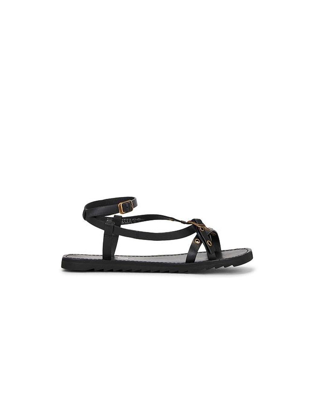 AllSaints Black Tyla Eyelet Sandal